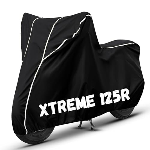 Image of Bike Cover for Super Splendor Xtec 100% Waterproof, Dustproof & Scratch Resistant| Fully Bottom Elastic UV Resistant Heavy Duty Body Cover | All Weather Outdoor Use