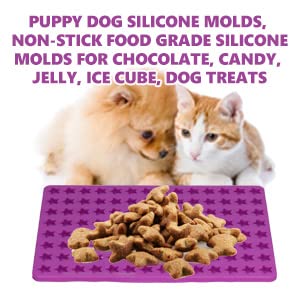 Mini Silicone Mould Non-Stick Baking Mould Dog Cookie Molds 112 Holes Five Pointed Star Mini Silicone Mould for Chocolate Cake - Image 4