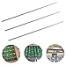 HANABASS 3pcs Football Machine Pole Table Soccer Rod, Table Soccer Pole Replacement, Foosball Table Parts Desk Soccer Machine Accessory Metal Rod for Soccer Game Repair Maintenance Iron Silver