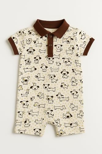 Image of TuddyBuddy 100% Cotton Romper /Jumpsuit /Bodysuit Set for Baby (Pack of 2 Playsuits)