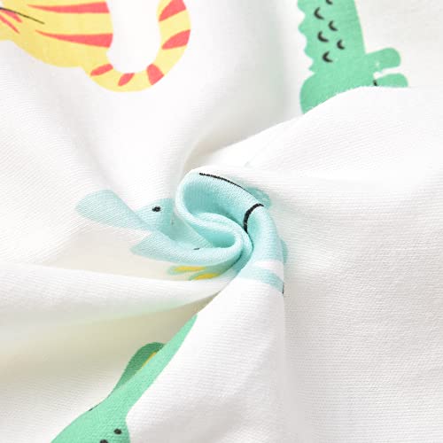 Beivslley Infant Baby Boys Girls 2-Way Zip Front Cartoon Print Jumpsuit Romper Toddler Footless Long Sleeve One Piece Outfits,Lion+Tiger,3-6M #TOP5