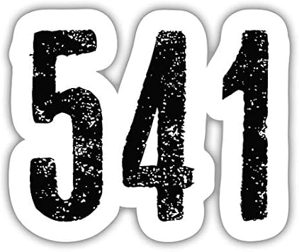 541 Area Code Oregon Vinyl Sticker Decal, 5 inch | Decal for Car, Laptop, Water Bottle