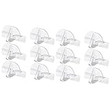 ARFUKA 12 Stück Brillen Organizer Wandhalterung Acryl-Wandhalter Selbstklebender Sonnenbrillenhalter Aufbewahrung für mehrere Brillen & Sonnenbrillen