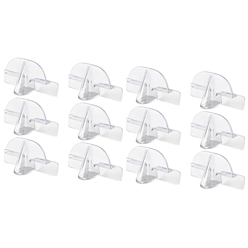 ARFUKA 12 Stück Brillen Organizer Wandhalterung Acryl-Wandhalter Selbstklebender Sonnenbrillenhalter Aufbewahrung für mehrere Brillen & Sonnenbrillen