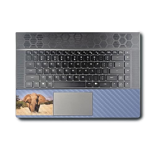 Image of MightySkins Carbon Fiber Skin Compatible with Alienware X16 R1 (2023) Full Wrap Kit - Elephant | Protective, Durable Textured Carbon Fiber Finish | Easy to Apply & Change Styles | Made in The USA