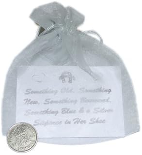 Lucky Sixpence For the bride in Organza bag (LUCK6)