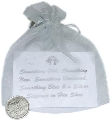 Lucky Sixpence For the bride in Organza bag (LUCK6)