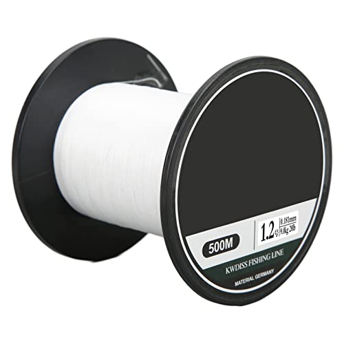 SUNGOOYUE Weiße 500m Geflochtene PE-Angelschnur, Hochfeste 8-Stränge Multifilament-geflochtene PE-Angelschnur für… – Bild 6