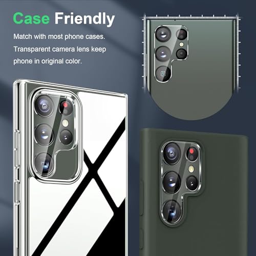 Image of STP FEEL 2+1 Pack For Samsung Galaxy S25 Ultra 5G (7.8 inch) Tempered Glass Screen Protector with Camera Lens Protector, 9H Hadness, Diamond-Grade Shatterproof, HD Clear, Anti-Scratch