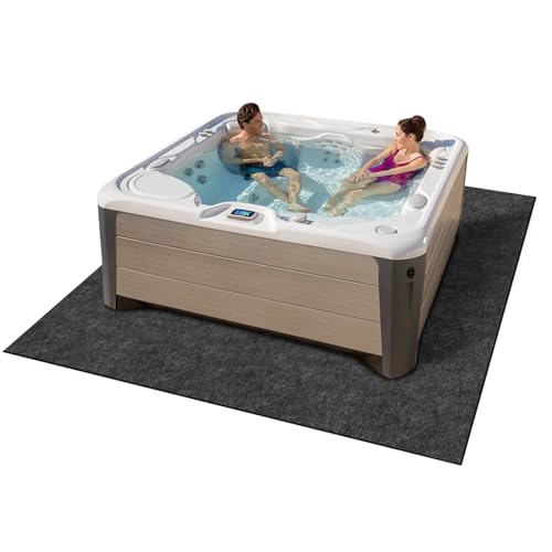 Abimars Thicker Pool Liner Pad for Above Ground Swimming Pools 78″ x 78″ Non-Slip and Waterproof Backing, Indoor Outdoor Insulated Ground Mat for Hot Tub
