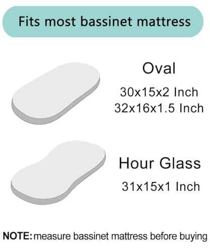 Image of Pro Goleem Satin Bassinet Sheet Great for Baby Hair Soft Silk Feeling Sheet for Cradle or Bassinet Pad＆Mattress for Boys and Girls Gift for Newborn and Infant Lavender