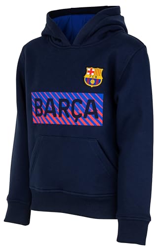 Sweat Capuche Barça - Collection Officielle FC Barcelone - Taille Enfant garçon 6 Ans