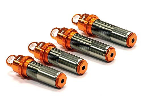 Integy RC Model CNC Machined Threaded Shock Body (4) Designed for Axial 1/10 Exo Off-Road