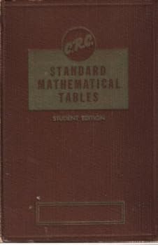 Hardcover C.R.C. STANDARD MATHEMATICAL TABLES (13th Student Edition) Book