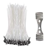 ★ÖKOLOGISCH: 100% natürlicher Baumwolldocht, vorgewachst mit Sojawachs überzogen, der lange und gleichmäßig brennt, ohne Geruch oder schwarzen Rauch und ohne das Vorhandensein von Paraffin, Zink, Blei oder anderen giftigen Stoffen.