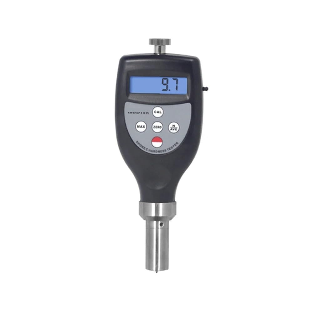 NURII Shore Hardness Tester, HT-6510A, Rubber Plastic Type A, 20HA~90HA, Digital Hardness Measuring Instrument, R0.79 Cone(HT-6510C)