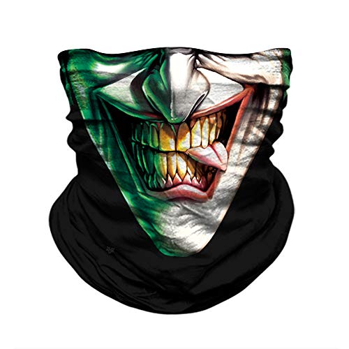 Skull Face Mask Bandanas, Neck Gaiter, Headwear, Magic Scarf, Headband for dust Sun Wind3