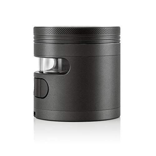 Tectonic9 Manual Herb Grinder Herbal Spice Electric Automatic Dispenser Large 2.5" Aluminum Alloy (Gray)
