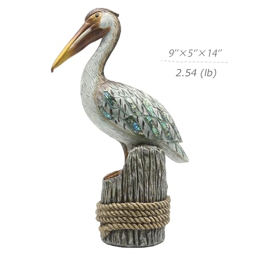 Estatua de Pelícano de Resina de 14 pulgadas miniatura 3