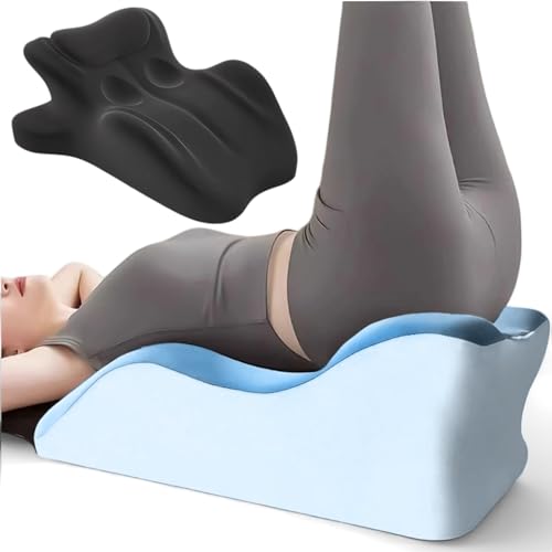 Luvnook Ergonomic Memory Foam Wedge Pillow for Couples 27 Angled Intimacy Support Multi-Position Pillow for Adults Sleeping Reading Back & Waist Support Removable Breathable Cover (Black)