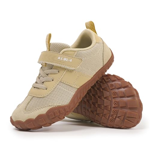 Image of KUBUA Kids Barefoot Shoes Boys Girls Wide Toe Box Zero Drop Sneakers | Breathable Lightweight, Reinforced Toe, Minimalist, Hiking, Tennis, Running, Walking, School, Toddler, Little Kid, Big Kid
