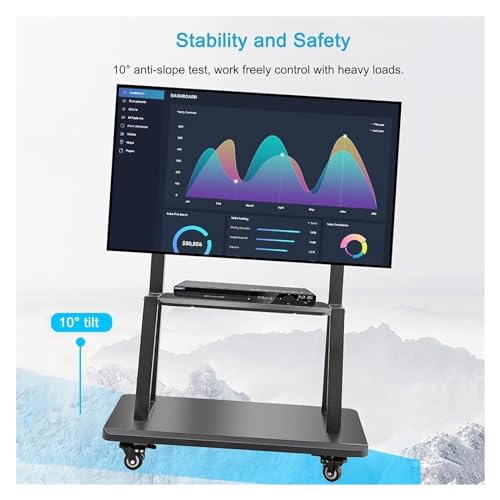 Soporte móvil para TV con ruedas para 50-75 pulg miniatura 3