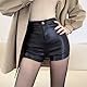 Bvxchg Hotpants Damen Sexy, Shorts aus PU Leder mit Hoher Taille für Alltag, Leggings, Karneval, Halloween, Nachtclubs, Partydisco