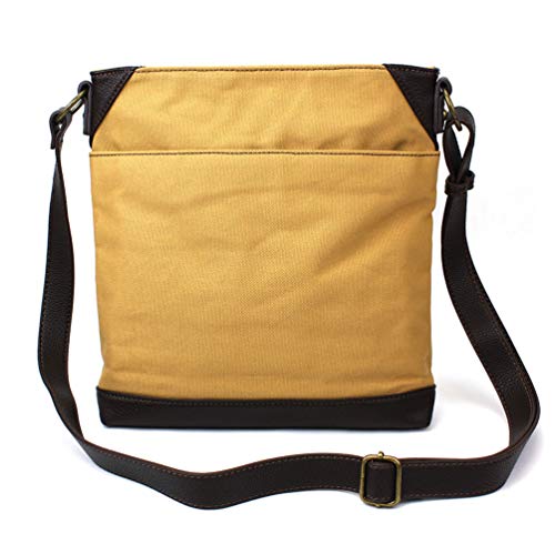 Image of CHALA Canvas Crossbody Women Mid-Size Crossbody Shoulder Purse with Adjustable Strap