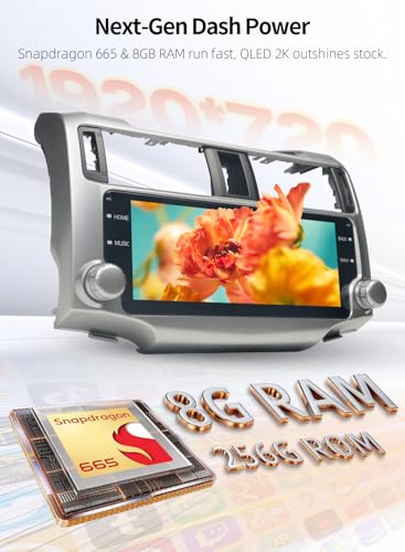 Dasaita 8GB+256GB Android 13 Car Radio for Toyota 4Runner 2010-2024 - image 3