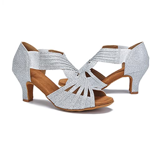 Image of Ballroom Dance Shoes Women Latin Salsa Practice Dancer Shoes 2.5'' Heels YT02