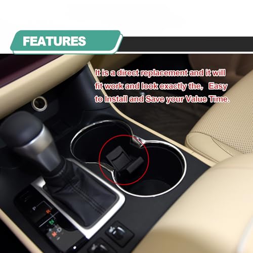 Insertos para portavasos Toyota Highlander 2014-2019 ABS miniatura 5