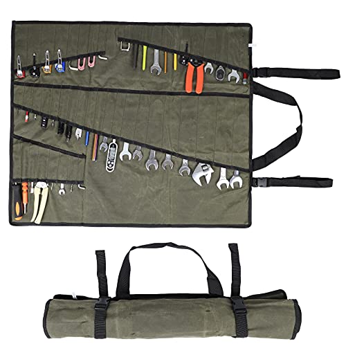 Aoblok Sac à Outils Multi-Poches, Sac de Rangement pour Outils, Sac de Rangement, Sac de Rangement pour Petits Objets, Sac de Tournevis extérieur Cover