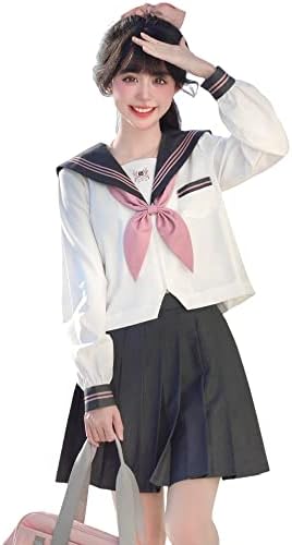 Amazon.co.jp: [YAISHN] 制服 コスプレ ハロウィン セーラー服 長袖 
