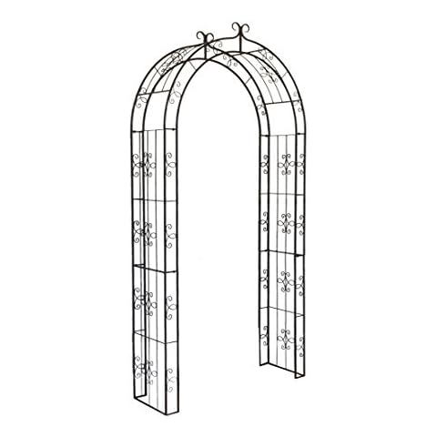 Dehner Rosenbogen Belmont, ca. 238 x 120 x 38 cm, Metall, schwarz Cover