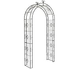 Dehner Rosenbogen Belmont, ca. 238 x 120 x 38 cm, Metall, schwarz