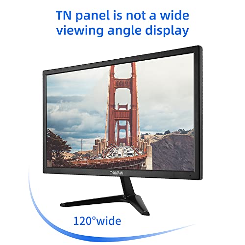 Thinlerain 20" Pc Monitor 16:9 1600X900 Kitchen Monitor, Led Monitor Build In Speaker, 5Ms, 60 Hz, Vesa Mount, With Vga Hdmi Av Bnc Usb Ports, For Firestick, Computer, Laptop #TOP3