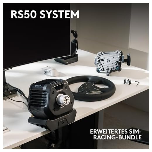 Logitech G RS50 Sim-Racing-Lenkrad-Setup