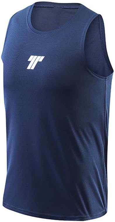Men's Modest Swim Vest, 85% Polyester 15% Spandex, Quick Dry, UV Resistant, 4 Way Stretch Black, Navy