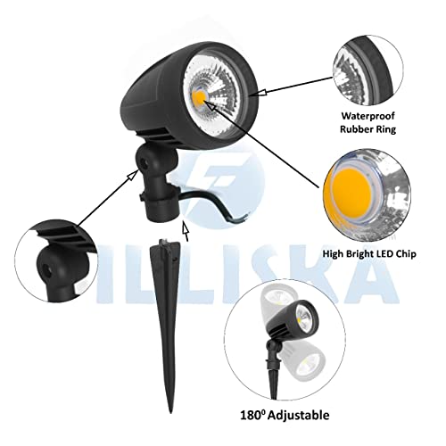 Image of FILLISKA Aluminium LED Outdoor Adjustable Garden /Plant Light Warm White Ip-65 Waterproof & Shockproof Body. (12 Watt Garden Spike Light)