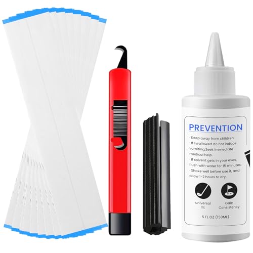 Kits de regrippage de golf complet avec solvant 5oz et 15 bandes de ruban