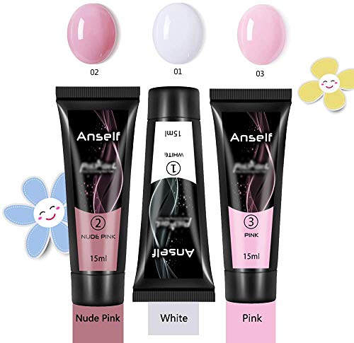 gel N?gel Kit 3 Farben Nagellack Gel kIt Nagelstudio Set f¨¹r Starter Gel Builder Set Gel Nagelverl?ngerung – Bild 7
