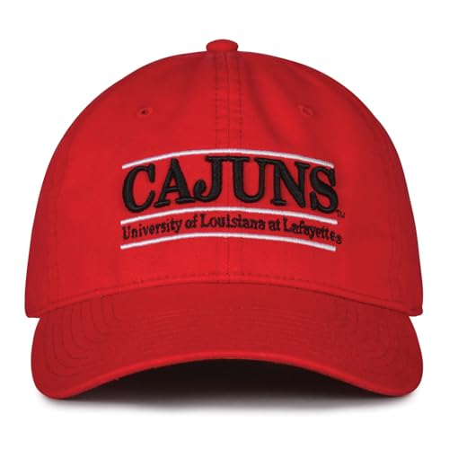 The Game Split Bar Design Trucker Mesh Hat, Red, Adjustable, Louisiana Lafayette Ragin' Cajuns