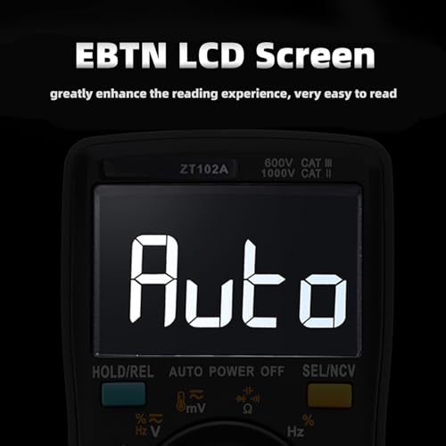 Multimètre numérique Zotec ZT102A 6000 comptes portable avec NCV
