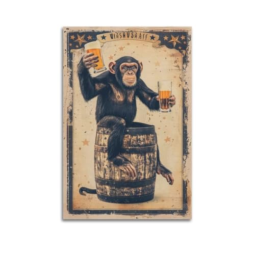 Poster vintage 60x90cm en toile pour relooker un mur de chambre