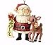 Enesco Traditions by Jim Shore Dated 2017 Rudolph/Santa 3.25 in Hanging Ornament