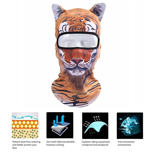 Image of Cat Balaclava,Dog Balaclava,Halloween Hat,Cute Full Face Hood Mask Animal Ski Mask for Hiking Riding Sports Outdoor