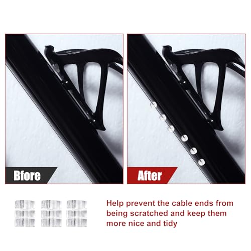 4 Pieces Universal Bike Inner Brake Cable Housing Kit Bicycle Brake Cable Replacement for Mountain and Road Bike Gear Kit (Black)