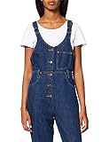 Transparente Lee Mom Bib Pantalones Mujer, Azul (Rinse), Large