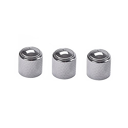Levemolo Bass Guitar Volume Tone Knobs 3pcs Knobs Aluminum Alloy Bass Control Replacement Gd132