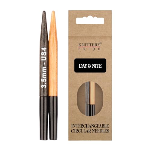 Image of Knitter's Pride Day & Nite Mini Interchangeable Circular Needles 2 inch inch (5cm) - US Size 4 (3.5mm)
